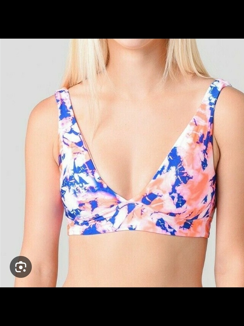 Maaji Women's Marble Allure Reversible Bralette Bikini Top M